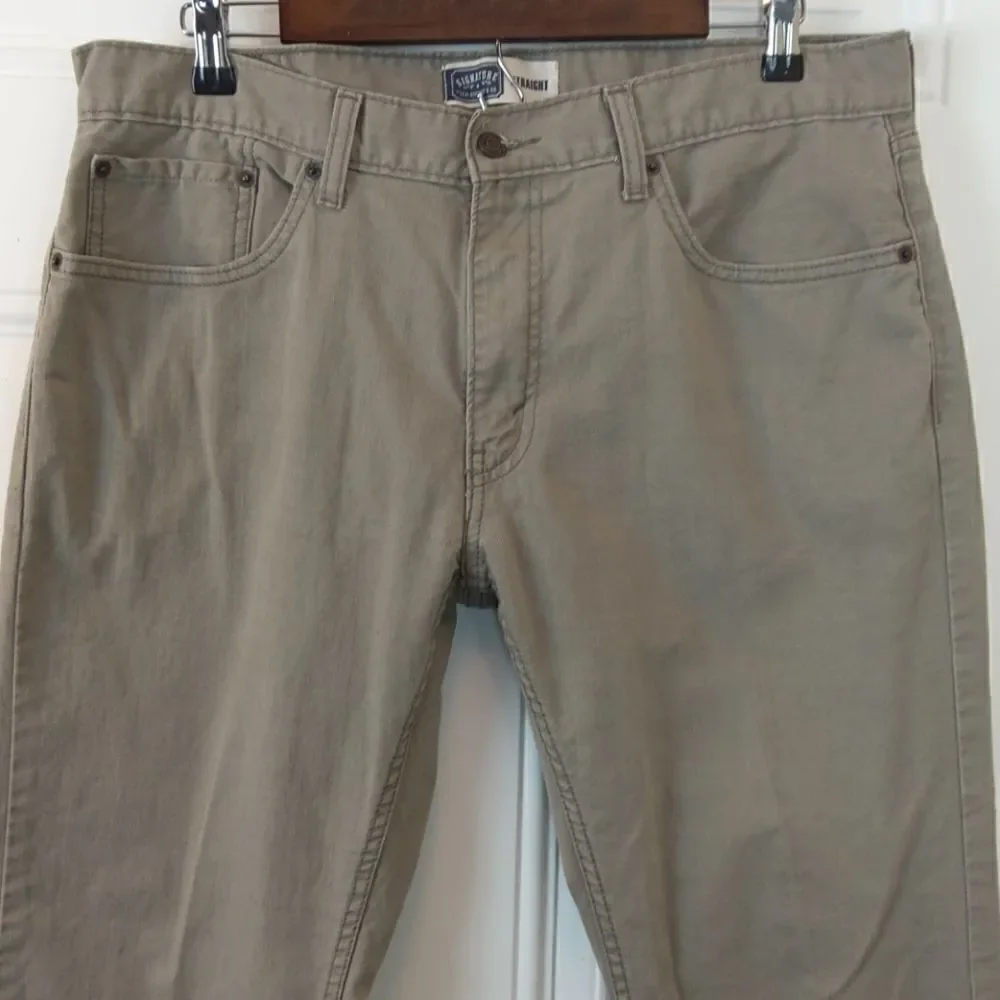 Levi's signature tan five pocket straight leg jean